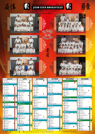 calendrier judo goderville