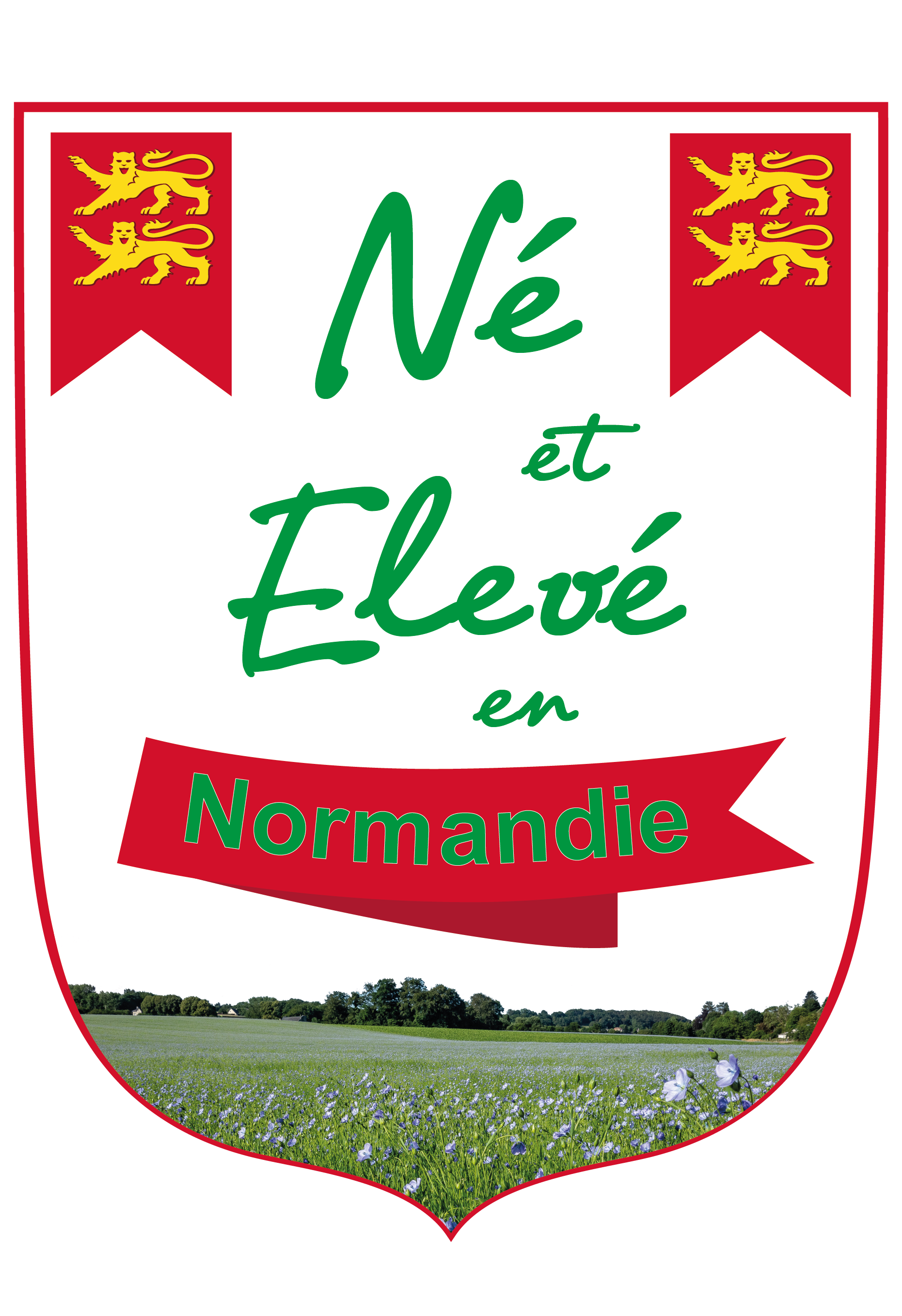 Blason né et élevé en Normandie